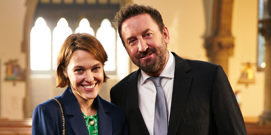 Not Going Out. Image shows from L to R: Lucy (Sally Bretton), Lee (Lee Mack)