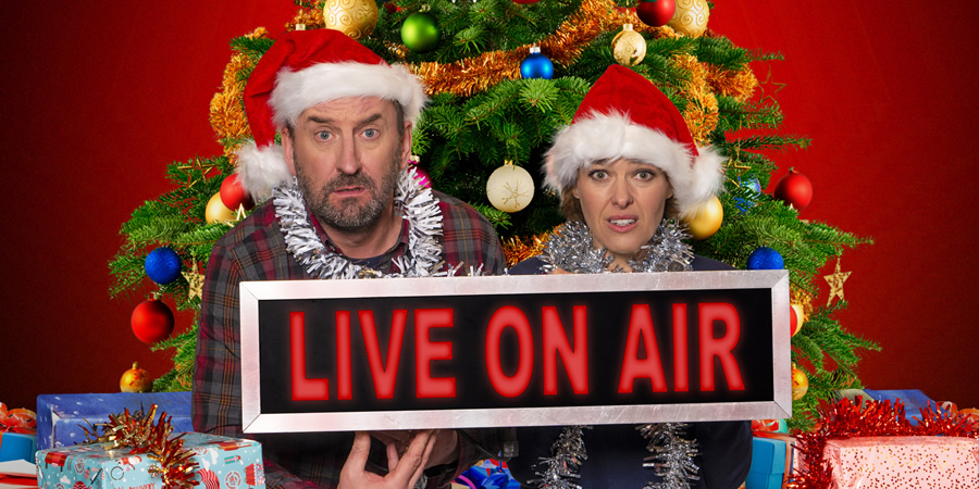 Not Going Out. Image shows from L to R: Lee (Lee Mack), Lucy (Sally Bretton)