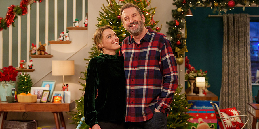 Not Going Out. Image shows left to right: Lucy (Sally Bretton), Lee (Lee Mack)