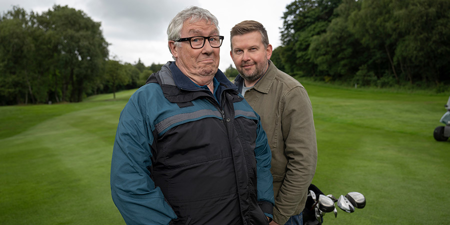 Only Child. Image shows left to right: Ken (Gregor Fisher), Richard (Greg McHugh)