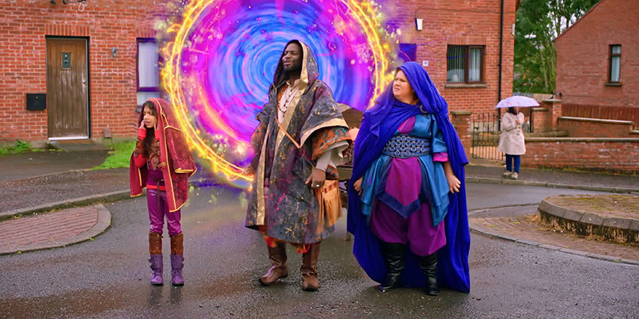 Pickle Storm. Image shows left to right: Pickle (Kassidi Roberts), Hendrick (Inel Tomlinson), Lystra (Donna Preston) Pickle Storm. Image shows left to right: Pickle (Kassidi Roberts), Hendrick (Inel Tomlinson), Lystra (Donna Preston)