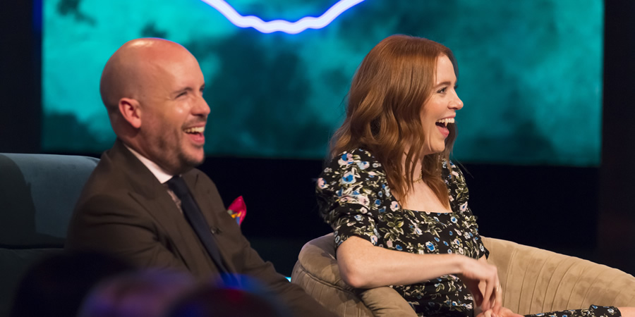 The Ranganation. Image shows from L to R: Tom Allen, Angela Scanlon. Copyright: Zeppotron