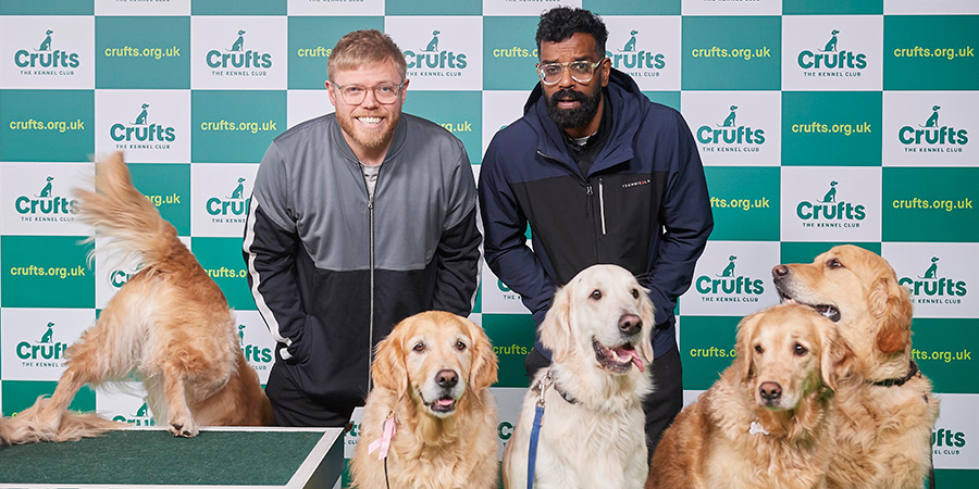 Rob And Romesh Vs. Image shows left to right: Rob Beckett, Romesh Ranganathan