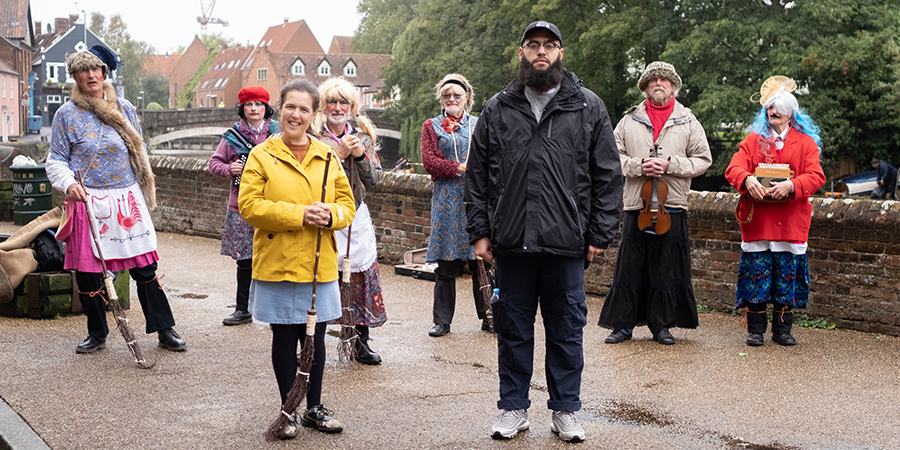 Trip Hazard: My Great British Adventure. Image shows from L to R: Rosie Jones, Jamali Maddix