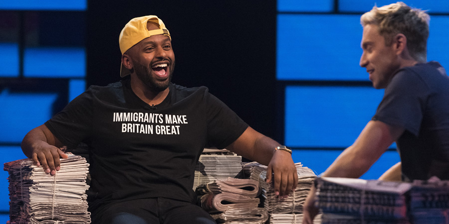 The Russell Howard Hour. Magid Magid. Copyright: Avalon Television