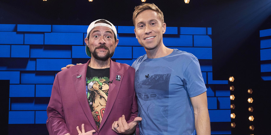 The Russell Howard Hour. Image shows from L to R: Kevin Smith, Russell Howard. Copyright: Avalon Television