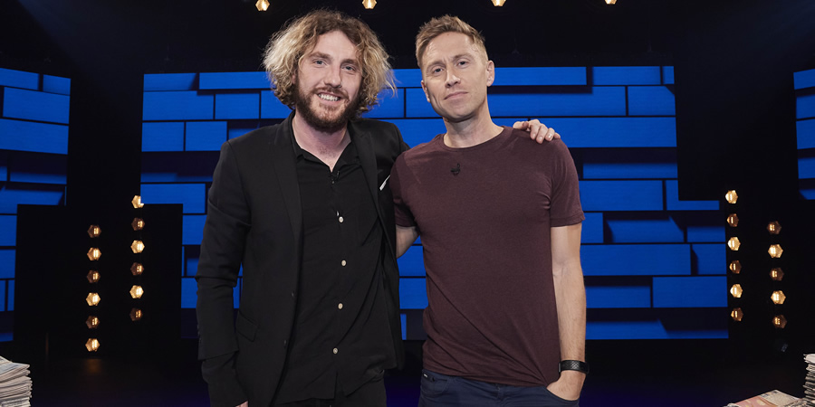 The Russell Howard Hour. Image shows from L to R: Russell Howard, Seann Walsh. Copyright: Avalon Television