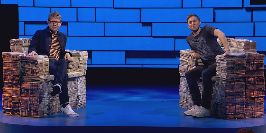 The Russell Howard Hour. Image shows from L to R: Josh Widdicombe, Russell Howard