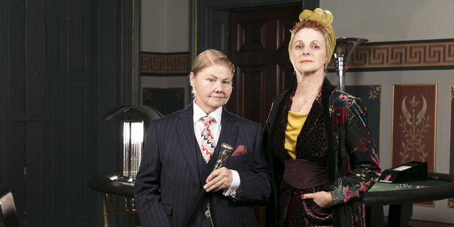 Shakespeare & Hathaway - Private Investigators. Image shows from L to R: Ms Rose King (Annette Badland), Queenie King (Gillian Bevan)