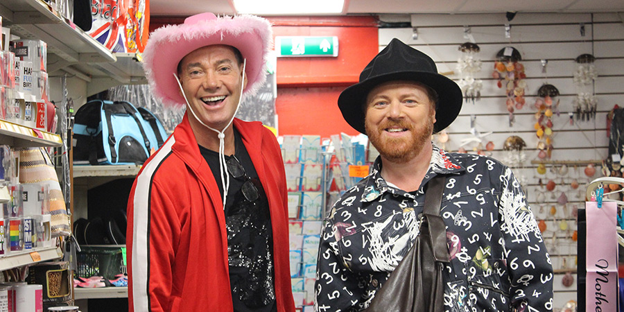 Shopping With Keith Lemon. Image shows left to right: Craig Revel Horwood, Leigh Francis