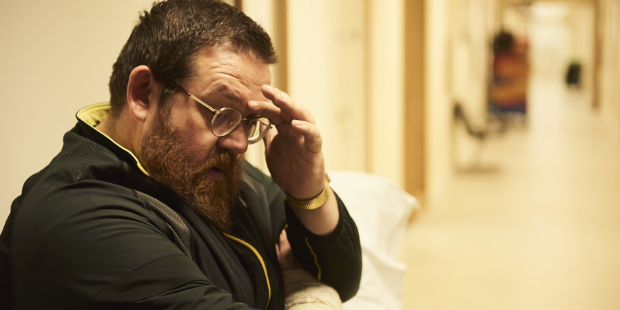 Sick Note. Dr Iain Glennis (Nick Frost). Copyright: King Bert Productions