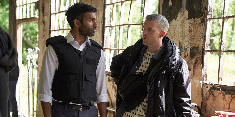 Starstruck. Image shows from L to R: Tom (Nikesh Patel), Dave (Russell Tovey)
