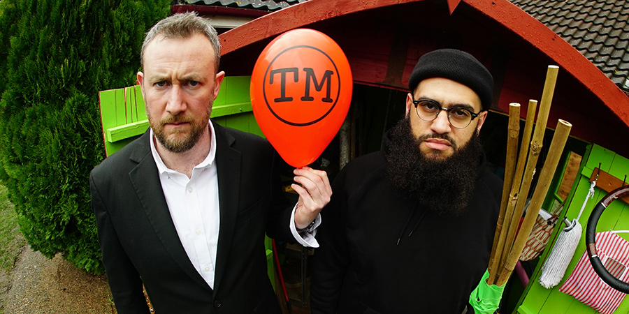 Taskmaster. Image shows from L to R: Alex Horne, Jamali Maddix. Copyright: Avalon Television