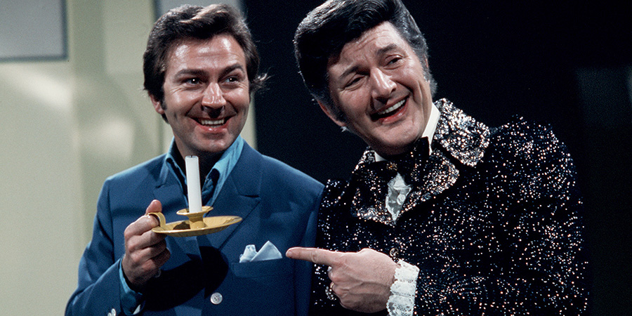 The Des O'Connor Show. Image shows left to right: Des O'Connor, Valentino Liberace