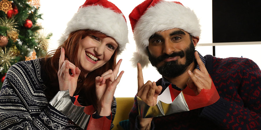 The Funny Thing About.... Image shows from L to R: Kate Lucas, Tez Ilyas