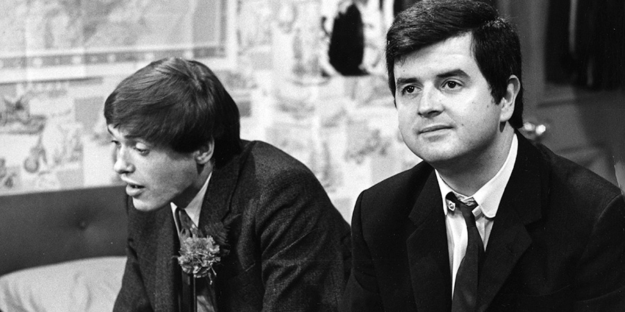 The Likely Lads. Image shows left to right: Terry Collier (James Bolam), Bob Ferris (Rodney Bewes). Credit: BBC