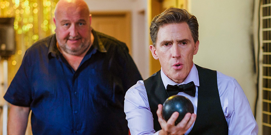 The Tuckers. Image shows left to right: Glyn Tucker (Steve Speirs), Tony Perrot (Rob Brydon)