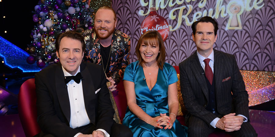 Through The Keyhole. Image shows from L to R: Jonathan Ross, Leigh Francis, Lorraine Kelly, Jimmy Carr. Copyright: Talkback