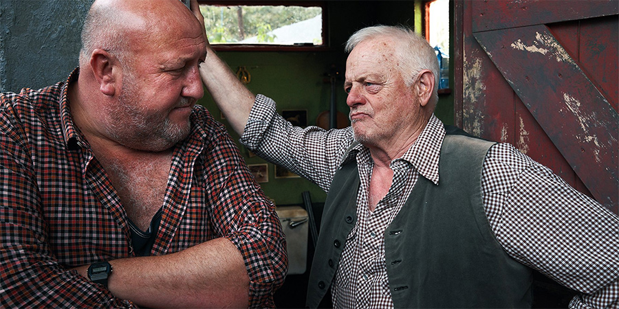 The Tuckers. Image shows from L to R: Glyn Tucker (Steve Speirs), Murphy (Robert Pugh)