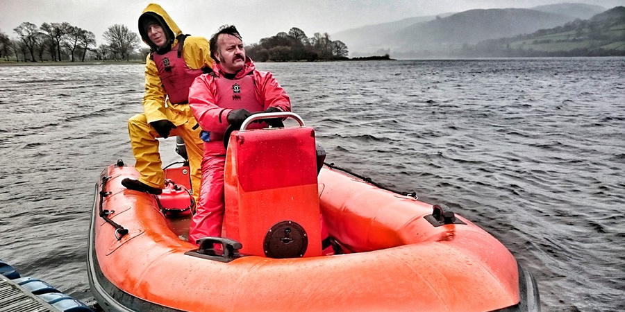 The Unexplainers. Image shows from L to R: John Rutledge, Mike Bubbins. Copyright: Zipline Creative