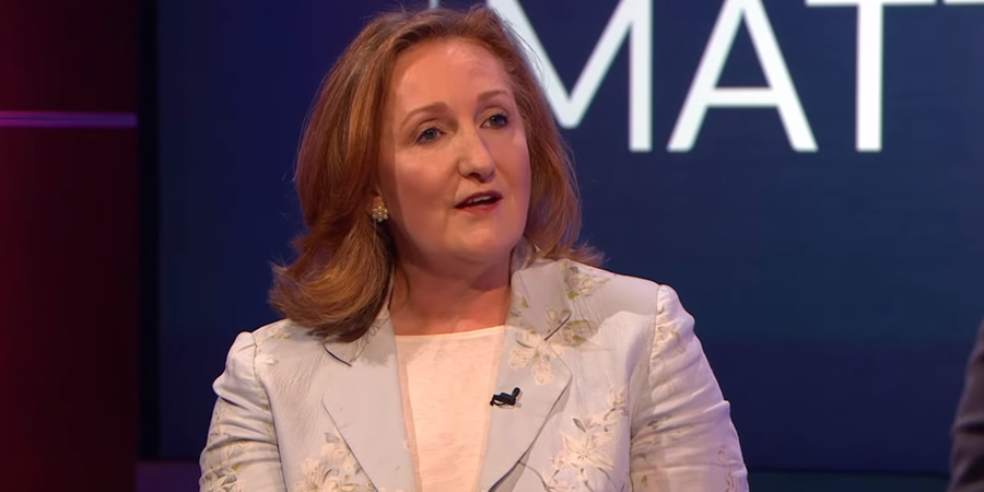 Unspun With Matt Forde. Suzanne Evans. Copyright: Avalon Television