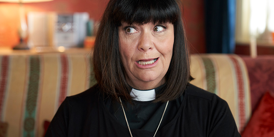 The Vicar Of Dibley. Geraldine Grainger (Dawn French). Copyright: Tiger Aspect Productions