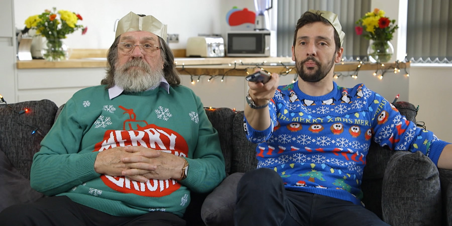 We Have Been Watching. Image shows from L to R: Ricky Tomlinson, Ralf Little. Copyright: Crook Productions