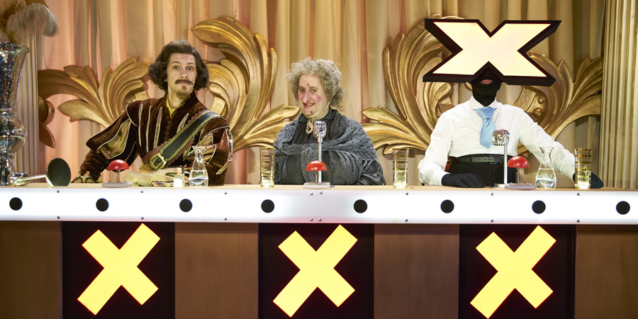 Yonderland. Image shows from L to R: Mathew Baynton, Jim Howick. Copyright: Working Title Films