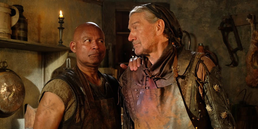 Zapped. Image shows from L to R: Herman (Louis Emerick), Svedd (Clive Russell)