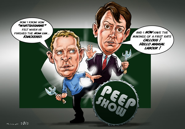 Peep Show caricature