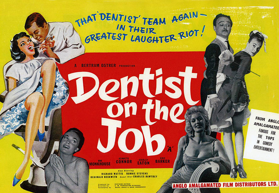 Dentist On The Job original quad film poster. Copyright: Bertram Ostrer Productions