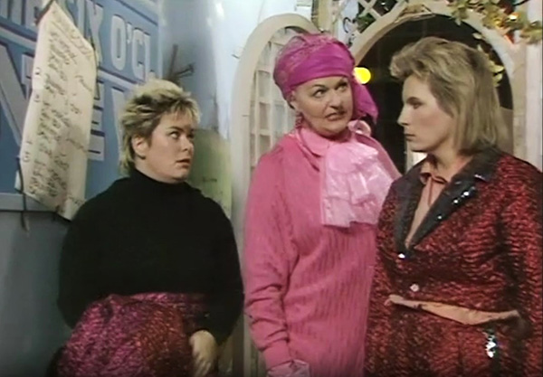 French And Saunders. Image shows left to right: Dawn French, Madame (Betty Marsden), Jennifer Saunders. Credit: BBC