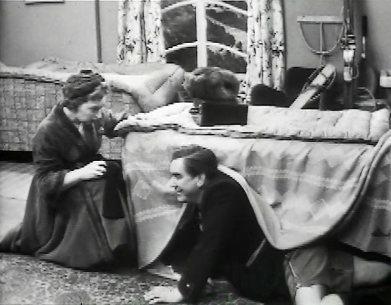 Hancock's Half Hour. Image shows left to right: Miss Dubois (June Whitfield), Anthony Aloysius St John Hancock (Tony Hancock). Credit: BBC