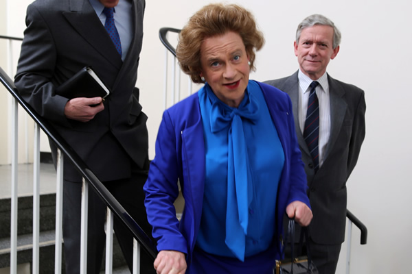 Margaret Thatcher. Harry Enfield. Copyright: Balloon Pictures