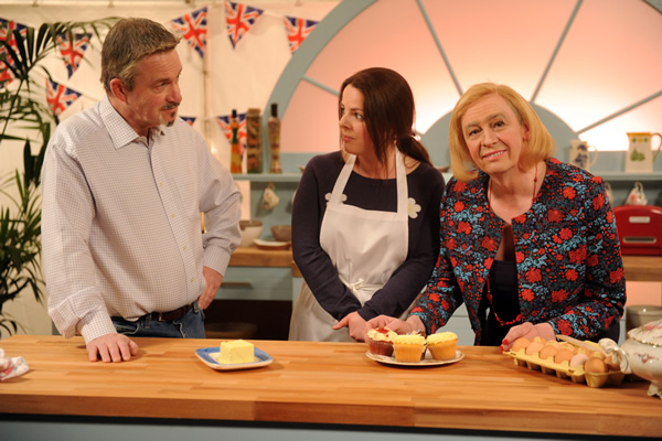 Paul Hollywood and Mary Berry in The Great British Bake Off. Image shows from L to R: Harry Enfield, Paul Whitehouse. Copyright: Balloon Pictures