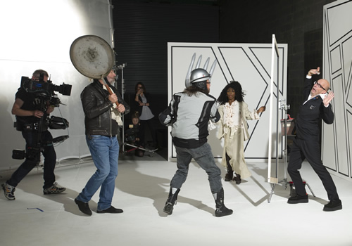 Harry Hill's Children In Need Sketch 2013. Image shows from L to R: Simon King, Dave Myers, Sinitta, Harry Hill