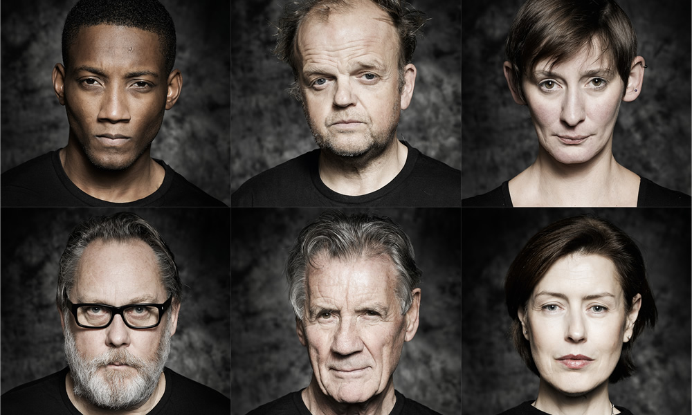 The Hartlepool Spy. Image shows from L to R: Garvey (Jason Forbes), Revd Ferrier (Vic Reeves), Mayor Palmer (Toby Jones), Cavendish (Michael Palin), Laura Elphinstone, Lady Embleton (Gina McKee). Copyright: BBC