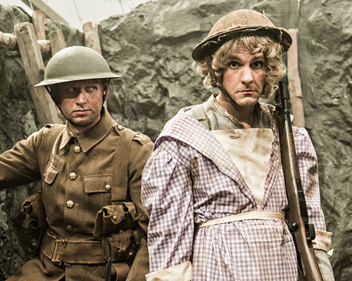 Horrible Histories. Image shows from L to R: Laurence Rickard, Mathew Baynton. Copyright: Lion Television / Citrus Television