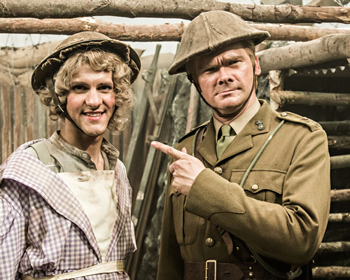 Horrible Histories. Image shows from L to R: Mathew Baynton, Simon Farnaby. Copyright: Lion Television / Citrus Television