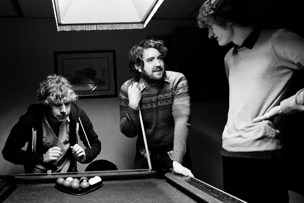 Image shows from L to R: Josh Widdicombe, Nick Helm, James Acaster