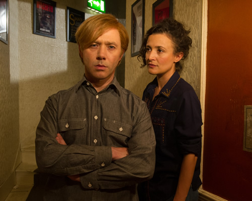 Inside No. 9. Image shows from L to R: Jim (Reece Shearsmith), Laura (Lyndsey Marshal). Copyright: BBC