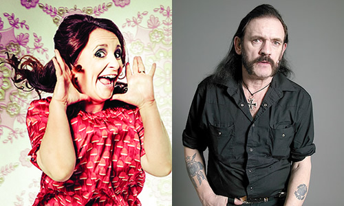 Lucy and Lemmy. Image shows from L to R: Lucy Porter, David Rose