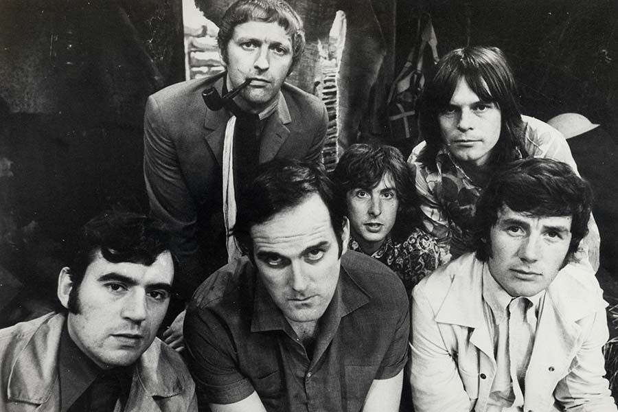 Monty Python's Flying Circus. Image shows from L to R: Terry Jones, Graham Chapman, John Cleese, Michael Palin, Terry Gilliam