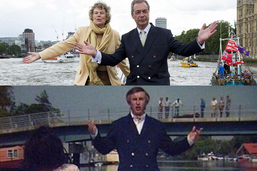 Nigel Farage and Alan Partridge