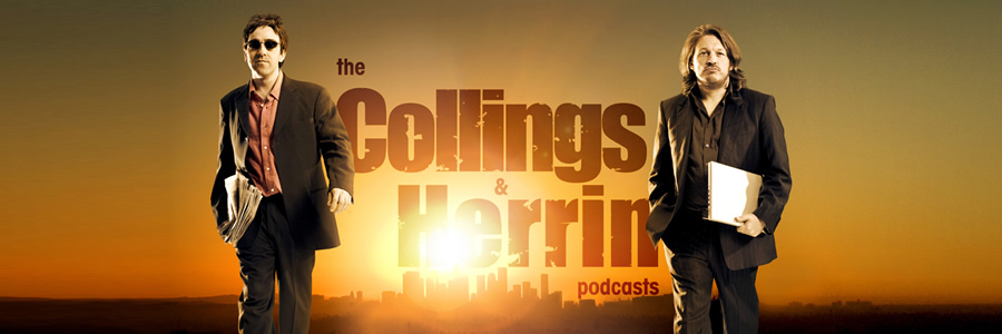 Collings & Herrin. Image shows from L to R: Andrew Collins, Richard Herring