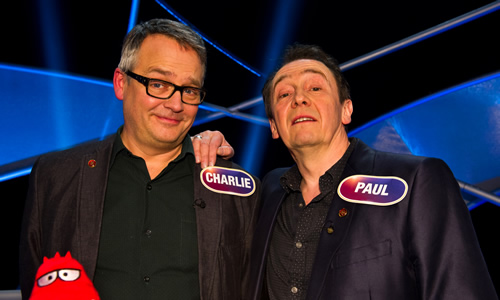 Pointless Celebrities. Image shows from L to R: Charlie Higson, Paul Whitehouse