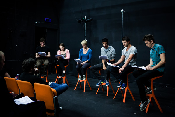 The Sitcom Mission 2013. Image shows left to right: Stephen Chance, Claire Randall, Johanne Murdock, Richard David-Caine, George Conan House, Thom Ford