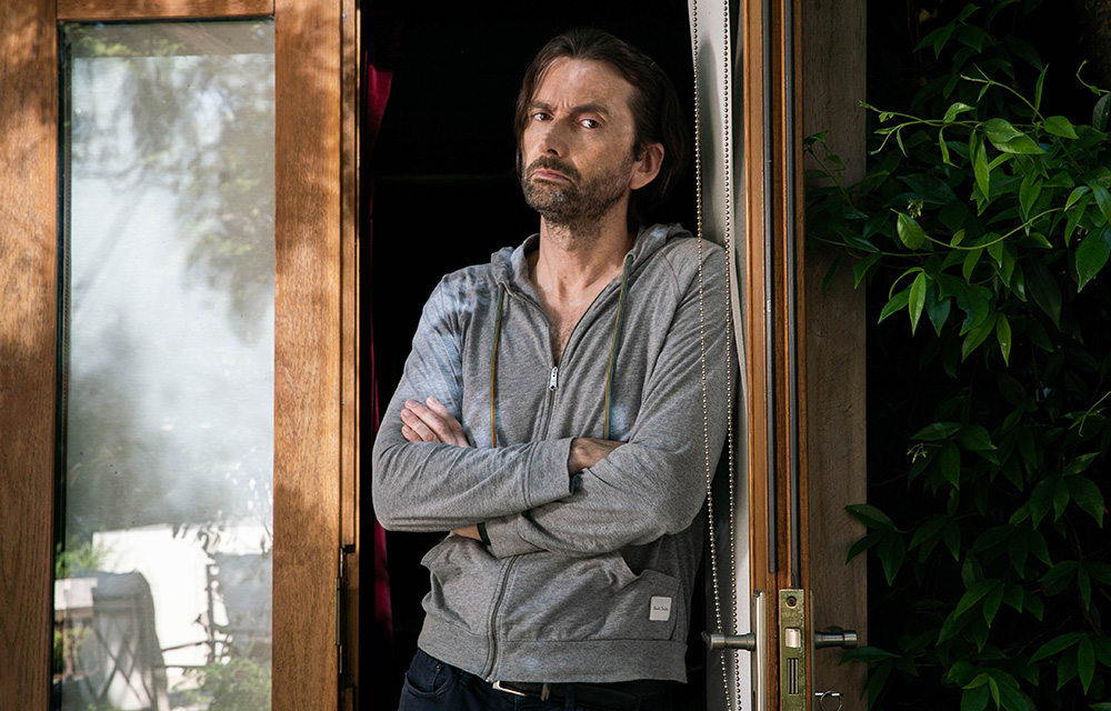 Staged. David (David Tennant). Copyright: BBC / Simon Ridgeway