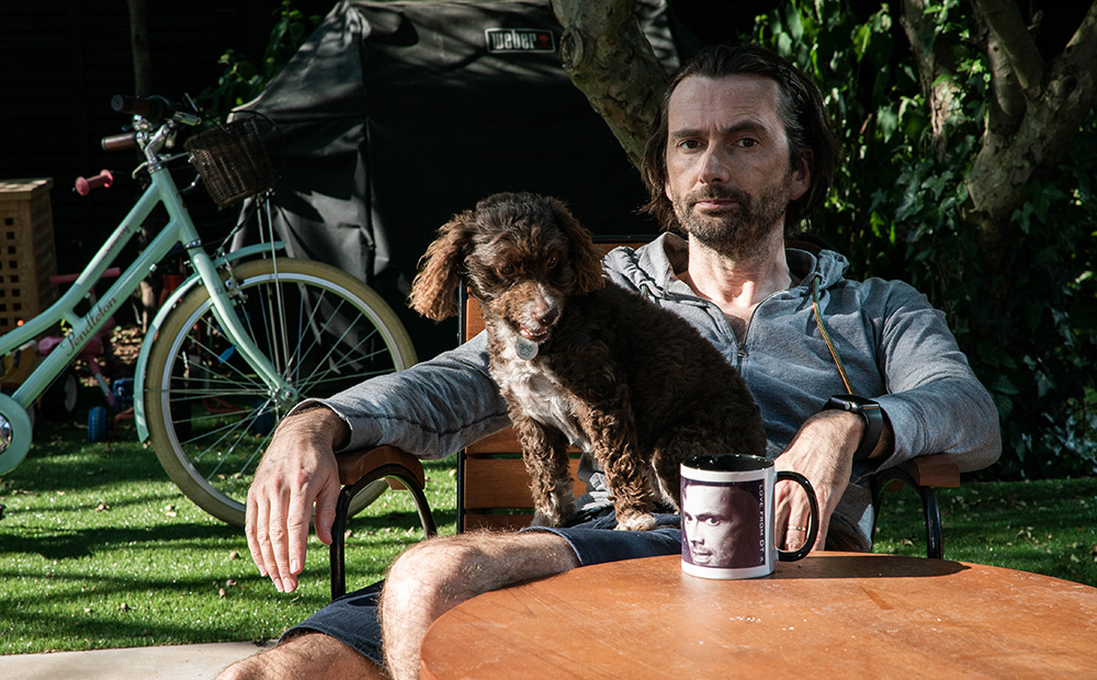 Staged. David (David Tennant). Copyright: BBC / Simon Ridgeway