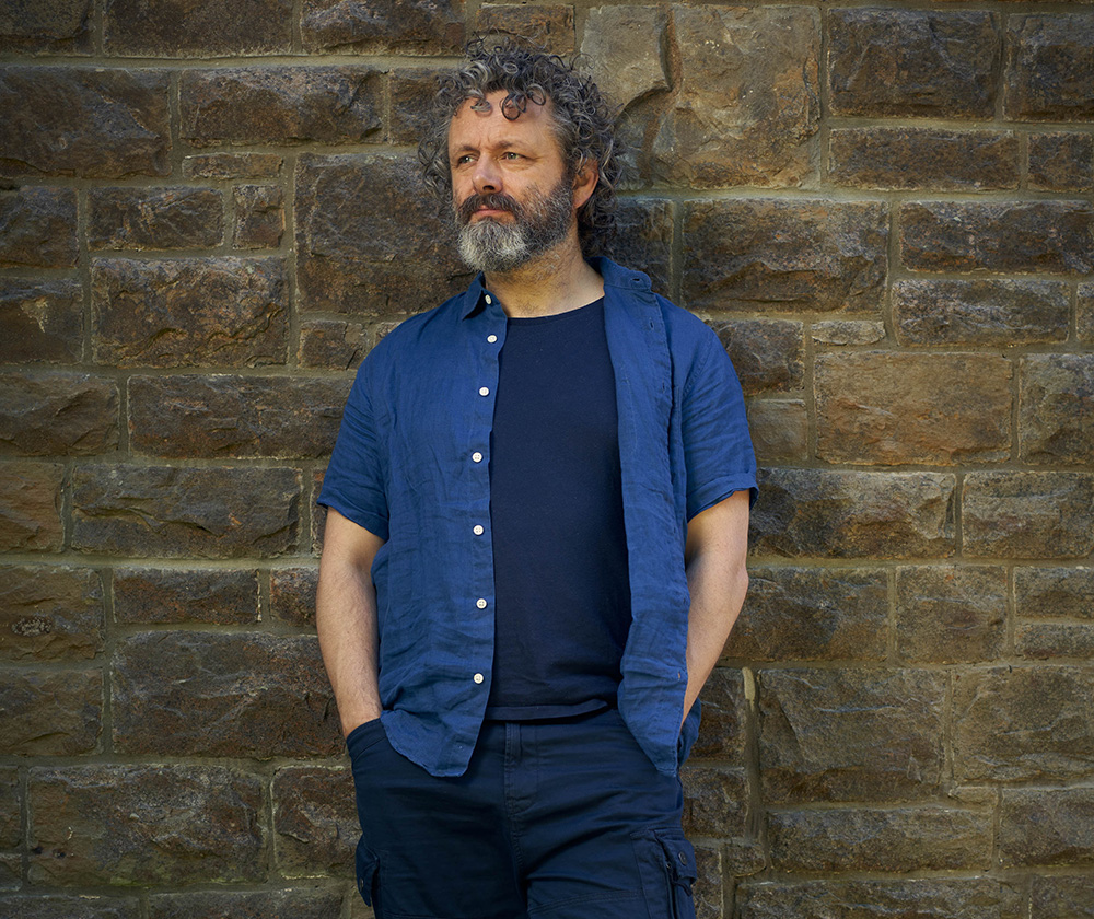 Staged. Michael (Michael Sheen). Copyright: BBC / Simon Ridgeway